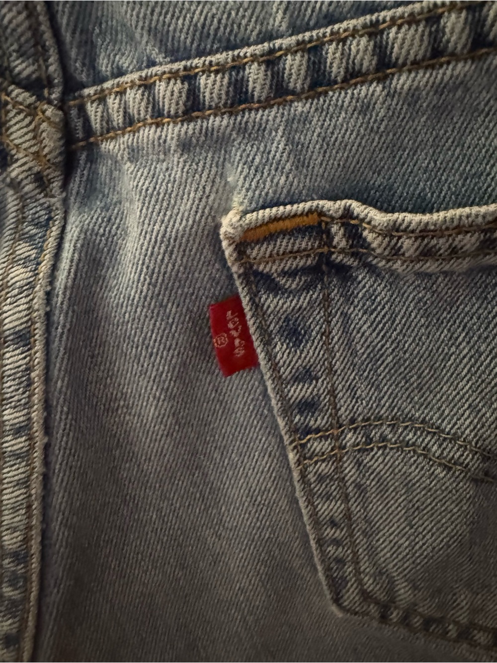 VTG Levi's Light Blue Denim Mom Shorts Size 6 - Picture 4 of 8